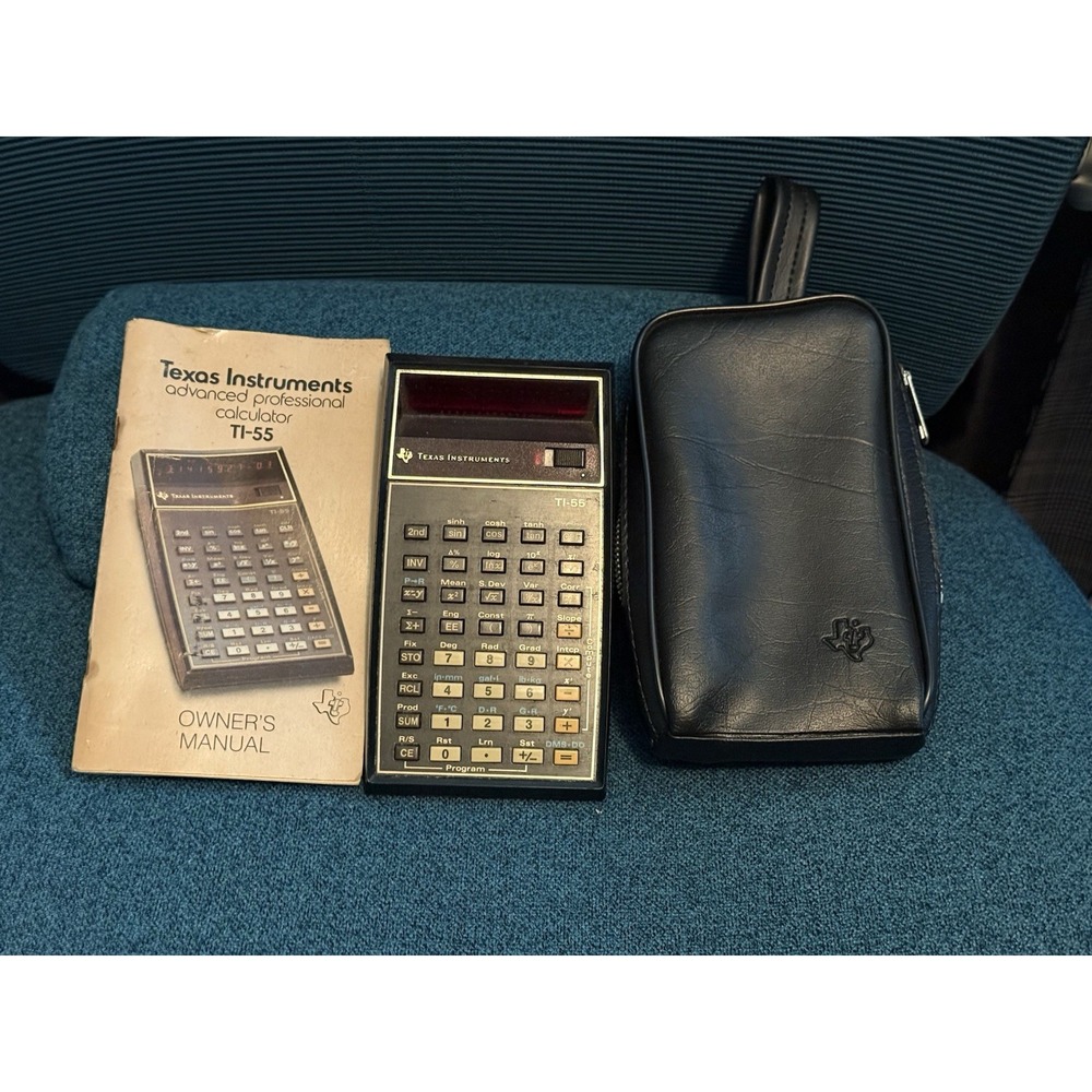 Texas Instruments TI Programmable 55 Calculator Vintage UNTESTED No Charger.